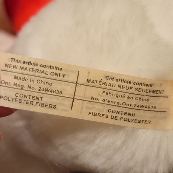 Adorable White Plush Teddy Bear Holding a BIG Red Valentine's Day Heart ♥️ - Picture 12 of 12